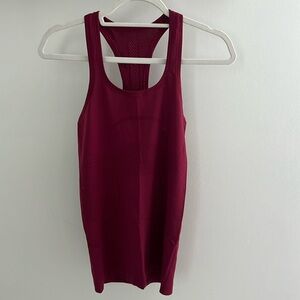 Maroon swiftly tech full length tank top size 4